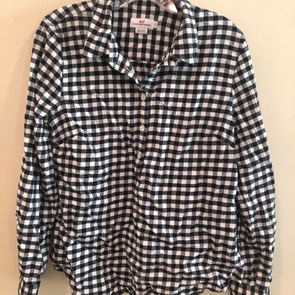 Vineyard Vines Flannel Pop Over